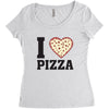 i Love Pizza Women's Triblend Scoop T-shirt