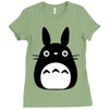 totoro Ladies Fitted T-Shirt