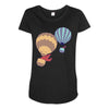 hot bear balloon Maternity Scoop Neck T-shirt