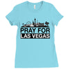 Pray for Las Vegas Ladies Fitted T-Shirt
