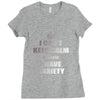 i can't keep calm because i have anxiety Ladies Fitted T-Shirt