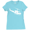 design uh 1h helicopter hubschrauber us army irak krieg war vietnam Ladies Fitted T-Shirt