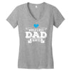 World's Best Dad Ever Women's V-Neck T-Shirt
