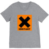 irritant symbol joke V-Neck Tee