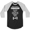 How To Speak Canadian 3/4 Sleeve Shirt