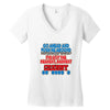 push me around granny Women's V-Neck T-Shirt
