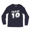 team 10 silver Long Sleeve Shirts