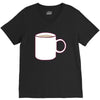 glass and coffee V-Neck Tee