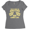 amazing dad Women's Triblend Scoop T-shirt