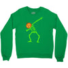 pumpkin skeleton dabbing Crewneck Sweatshirt