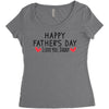 Happy Father's Day I Love Daddy Onesie-Father's Day Women's Triblend Scoop T-shirt