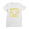amazing dad Ladies Fitted T-Shirt