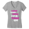 i cut hair Women's V-Neck T-Shirt