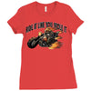 ride it like you stole it Ladies Fitted T-Shirt