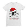 skull christmas Ladies Fitted T-Shirt
