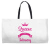 queens are born in february Weekender Totes