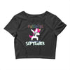 september born unicorns Crop Top
