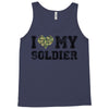 i love my soldier regular camouflage Tank Top