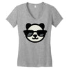 cool panda Women's V-Neck T-Shirt