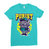 angry bull Ladies Fitted T-Shirt
