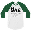 Bae Best Auntie Ever 3/4 Sleeve Shirt