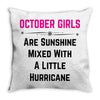 October Girls Throw Pillow