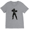 moster black had V-Neck Tee