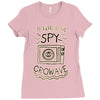 be aware of the spy crowave Ladies Fitted T-Shirt