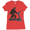 bigfoot treadmill Ladies Fitted T-Shirt