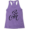 bike rider biker cyclist Racerback Tank