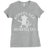 monkey teenage Ladies Fitted T-Shirt