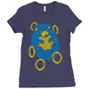sad hedgehog Ladies Fitted T-Shirt