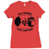 old school tech support Ladies Fitted T-Shirt