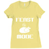 mens feast mode Ladies Fitted T-Shirt
