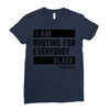 Rooting for Everybody Ladies Fitted T-Shirt