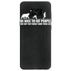 be nice to fat people bear chase funny pub joke Samsung Galaxy S8 Case