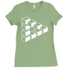 sheldon dreieck big bang theory triforce illusion 3d nerd fun usa Ladies Fitted T-Shirt