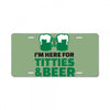 st. patrick's day titties and beer License Plate
