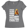 super saiyan quitting is not Women's Triblend Scoop T-shirt