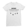 merry christmas and happy new year Ladies Fitted T-Shirt