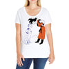 goku vs freeza 2 Ladies Curvy T-Shirt