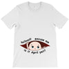 April Peeking Out Baby Boy T-Shirt
