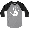 handprint sticker vinyl decal 3/4 Sleeve Shirt