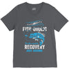 I'm A Fish-oholic On The Road To Recovery V-Neck Tee