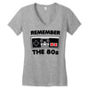 remember the 80's Women's V-Neck T-Shirt