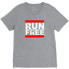 free running parkour run free V-Neck Tee