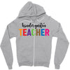 Kindergarten Teacher Zipper Hoodie