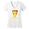 pizza chew! Women's V-Neck T-Shirt