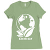 earth day planet Ladies Fitted T-Shirt