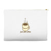 funny retro coffee Accessory Pouches